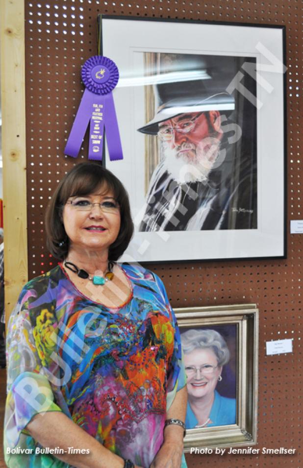 Pictured is Tuva Stephens, the 2014 Best of Show winner, who has participated in the FFF Art Show since 2006.