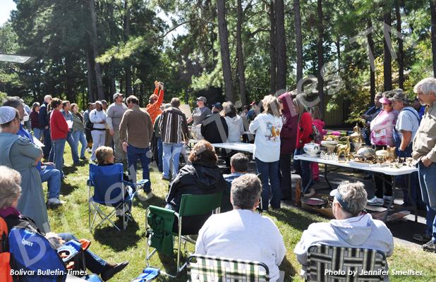 Hundreds of people converged on the six acres property of the late Frank T. “Tommy” Bass during an auction held on Saturday, October 4 in Whiteville.