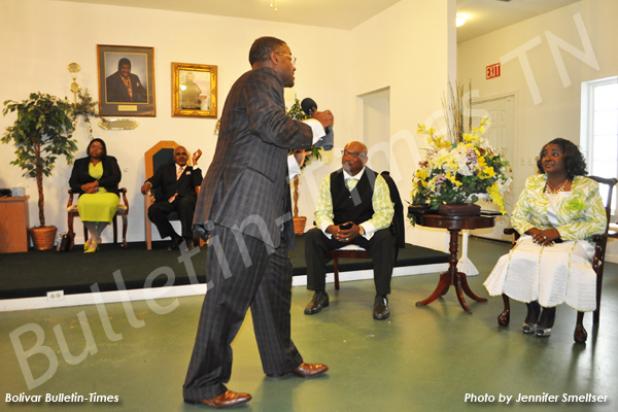 Serenity celebrates Pastor 1st Love Day Pastor Monte Campbell of New Destiny Church, Memphis addresses Patrick (left) and Pastor Bernice Lofties (right) during the Pastor 1st Love Day celebration held by Serenity of a Second Chance Ministries.