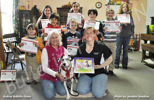 Students who attended the TN Safety Spotters program received certificates for their participation. Pictured on the first row (l-r): TN Safety Spotters Patricia Belt, Lottie Dot and Andi Swatts. On the middle row (l-r): Collin Pittman, Blake Pittman and Thomas Pittman. On the back row (l-r): A.J. Doyle, Marnina Smeltser, Logan Pittman, Tony Alan Pittman, Jr. and Kandy Doyle.