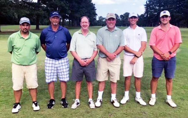 Kessler and Hessing Win Four-Ball Bolyard, Strope, Kessler, Hessing, Caldwell, and Clark.