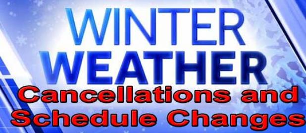 THURSDAY School closings and schedule changes Article Image Alt Text
