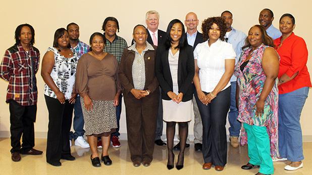 Work ethics program holds graduation Graduates of the Work Ethics Program are pictured with class instructor Erica Williams (front center), Hardeman County Mayor Jimmy Sain (back row center left) and Chemring Countermeasures Vice President and General Manager Chuck Stout (back row center right). Graduates of the program (not in order pictured) are Jokita Allen, Tametria Cross, Stella Wells, Moses Douglas, Loston Griffin, Jr, Rory Springfield, Arshana Donis, Barry Wakefield, Sheila McKinney, Delanda Crews, Desmond Patterson, Terri Geanes and An