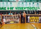 Members of the 1977 and 1978 present for the ceremony (not in order): Kim Beauregard, Kathy Bills, Gwen Bufford, Vanessa Chism, Faye Davis, Teresa Franklin, Gloria Jimmerson, Dianne Jones, Renee Jones, Debra Justice, Linda McKinnie, Laverne Price, Faye Wilkes, and Head Coach Marvin Williams.  