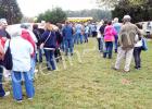 The Ames Plantation Heritage Festival opened at 9 a.m. this past Saturday. The above photo was taken at 9:30. Several thousand people attended the event and obviously many arrived early. The line of visitors waiting to board the shuttle buses was unending throughout most of the day. Several Fayette County School System buses continuously moved attendees from the parking area to the event and back. The entire Festival, from transportation, to activities, to layout, to content was beautifully organized and to