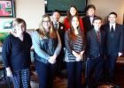 Participating Fayette Academy students were (pictured from left to right, front to back): Casey Melton (eight grade), Anna Green (Senior), Emily Webb (Junior), Nick Polzin (Junior), Jacob Cronogue (eight grade), Ryan Gersava (Sophomore), Madison Morris (Junior), Caleb Weatherly (Sophomore), and Emma Park (eighth grade, not pictured).