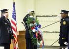 Bolivar Fire Department concluded their Memorial Ceremony with a wreath laying to honor those who had fallen on 9/11