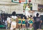 Photo of Brian Wiley against West Carroll by Heather Pulse. 