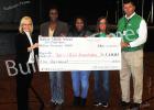 Bolivar Middle School Principle Mary Ann Polk presents a Check for $1,000 to Laura Moore of Make a Wish. Photo (l-r): Laura Moore, Volunteer Wish Granter for Make a Wish; Mary Ann Polk, Principal; Ashanti Joy, Guidance Counselor; Kristy Sims, Instructional Facilitator; Brian Mays, Assistant Principal.