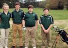 Bolivar Middle School 2015 Golf Team (pictured from left to right): Libbie Smith, Mark Ross, Brad Luttrell, and Dayton Roland (no pictured, Grace George and Josh Burnett).