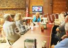 Congressman Marsha Blackburn met with constituents in Bolivar to discuss current issues and concerns they have.