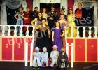 The cast of Cinderella: front row (l-r) Rush Young, Taylor Young, Isabella Lax, Elisha Baker. Second row (l-r) Abigail Ramage, Hollie Allen. Third row (l-r) Sandra Allen, Alaina Lowerance. Top row (l-r) Leah Grantham, Carly Weems, Kelly Ramage, Autumn Trainum, Trae Hobbs, Marnina Smeltser, Brianna Moore, and Mark Peterson.