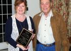 Toone Mayor honors city recorder Toone City Recorder Shelia Lucius is presented a plaque by Mayor Joe Jones for 13 years of dedicated service to the City of Toone.