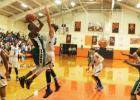 Bolivar’s D. J. Smith goes up for a shot against St. Mary’s in the Area Regional Tournament finals on Friday, January 30. 