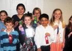 Fourth Grade: first row; Adam Williams, Libby Rudicil, Andrew Potts. Second Row; Kaitlyn Crewse, Josie Aleman, Madison Mod, Holly Pattat, Kateri Fritz.