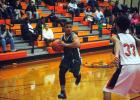 Omar Jones drives the lane for Bolivar during their semi final against Middleton.