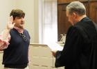 David Young was sworn in as a county commissioner in August by Judge Charles “Chip” Cary and succeeded his father in serving on the county commission.