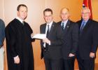 Pictured (l-r)  Steve Robinson, Director Hardeman County Drug Court; General Sessions Judge W. Boyette Denton; District Attorney General Mike Dunavant; John Thompson, 25th District Drug Task Force Director; Assistant District Attorney Joe Van Dyke; Hardeman County Sheriff John Doolan.