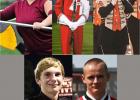 The five 2014 Fayette Academy graduates that earned scholarships for their ongoing participation in music education are, pictured (l-r, top-to-bottom): Julia Abston,  color guard, Campbellsville University: $1000 scholarship; Hunter Bennett, University of Alabama, Million Dollar Marching Band Scholarship; Nat. J. Cagle, University of Tennessee-Knoxville, Pride of the Southland Marching Band and Trombone Choir:  First recipient of the $1000. Fayette Academy Band Booster Scholarship, Nathan Polzin - Universit