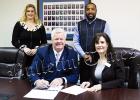 Mayor Sain, Mayor McTizic, and Chairperson Garrison with the West Tennessee Regional Coordinator of Public Affairs for the Tennessee Department of Agriculture, Colleen Coury.