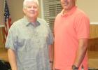 Mayor Curtis Lane, left, is shown with Tommy Breeden, Assistant Chief and Training Officer of the Grand Junction Fire Department.