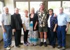   Grand Valley Lakes Board of Directors for the 2015-2016 term are (l – r): Bill Stone, Bob Bertin, Jean Harrison, Danielle Emerson, Bubba Winkler, Jeannie Ferri, and Ron Scott. Not shown are Myra Cox and Bill Platten.   