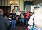 Gregg Rivers (center) conducts one of the last ghost tours at Magnolia Manor.