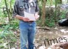 Jamie Evans, research assistant and assistant director at Ames Plantation, provided Historical Society members with information learned through the archaeological dig of a slave house located on the Plantation. 