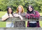 From left to right: Sadie Fry, Kathy Weaver, and Autumn Trainum. Photo courtesy of the Hardeman County Arts Council. 