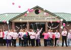HCCHC Staff walked to BES and back with balloons and released them in honor of Breast Cancer Awareness Month (white signifies those lost to breast cancer, pink signifies breast cancer survivors), on October 15. 