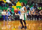 Hailey Hardaway handles the ball for Bolivar during their win over McNairy Central.