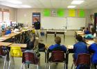 Hornsby Elementary teacher of the year Rachel Ross provides instruction