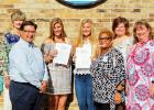 Morgan Mills, Chloe Seever, and Lisa Nelms, Don Young, Ashley Bishop, and Sara Skinner of the Bolivar General Hospital Foundation.  Photo by Jessica Simmons. 