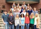 Pictured (l-r) Front row:  Austin Creech-fifth place Geometry, Caleb Weatherly-seventh place Algebra II, Maddy Pierski, Nee Nee Lyons, Lauren Lessel, Tess Hilliard, Abby Hilliard. Middle row: Brixton Bishop-10th place Calculus, Casey Melton-nineth place Algebra I, William Thomas, William Walker-1st place Pre-Calculus, Jimmy Beckett. Third row:  Brenna Picirilli-sixth place Calculus, Caroline Rinks-fifth place Algebra I, Haley Cunningham, Melissa Rinks, John Ferguson-fifth place Calculus, Callie Grey, Grace 