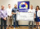 Photo left to right: Hardeman County School Board Member Gene Ross, David Harrod of Aeneas, Tony Kirk, Hardeman County Schools Chairman Bobby Henderson, and Hardeman County Director of Schools Dr. Christy Smith. 