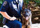 Pictured is Nashville Metro Officer Terry Burnett with his K-9 Aron, who the new legislation is named after.