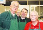 Bolivar City Mayor Barrett Stevens, School Board Member Kenny Adkins, Bob Vickers, and Faye Tomlinson.