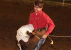 Ross Mitchell, Hardeman County native, competes in tie down roping during Saturday’s rodeo in Bolivar.