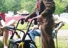 Eddie Spencer, WWII veteran, was the speaker at the Saulsbury Memorial Day program. He served under Gen. George Patton and was engaged in five major battles. At one point he was in combat for 550 straight days. 