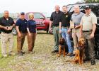 Photo left to right: Sheriff John Doolen, Paul Coley, Donna Coley, Deputy Brandon Allen, Captain Brian Vandiver, Chief Deputy Billy Davis and Deputy Timmy Howell.