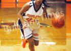 Shalexus Smith handles the ball for Middleton.