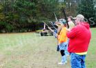 Members of the Hardeman County Rescue Squad raise money by shooting skeet. 