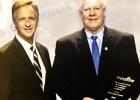 Sain receiving ThreeStar Award from Governor Haslam