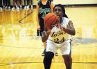 Wiliesha Harris attempts a free throw for the Whiteville Lady Lions.