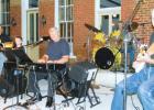 The Wolf River Band on stage.