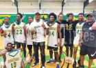 Photo left to right: Jamarion Pirtle, Christian Clark, Tovarus Woods, Coach Devon Lake, Jeff Norment, Jaquan Lax, Trey Henderson, Toris Woods, Coach Dennis Bills. In front: D.J. Smith. Not pictured: Isaiah Perry and Brandon Neely.