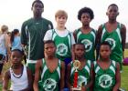 The BMS boys cross country track team won first place at the Lexington track meet held on Thursday, September 18. Pictured front row (l-r): Kadarius Cheairs, Torris Woods, Anthony Morrow and Jaquan Lax. Back row (l-r): Vantez Sain, Clayton Moorehead, Trey Ellison and D.J. Smith. 
