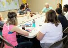 Members of Dixie Hills Baptist Church gather in Connect Groups on Sunday morning to study and discuss the Bible.