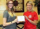 Pictured (l-r):  Jessica Celmer and Rosa Tutor, school guidance counselor