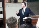 Judge Boyette Denton address the Grand Junction Ruritan Club. He told the Club’s members,”Putting someone in jail for a drug problem does not solve the problem.”